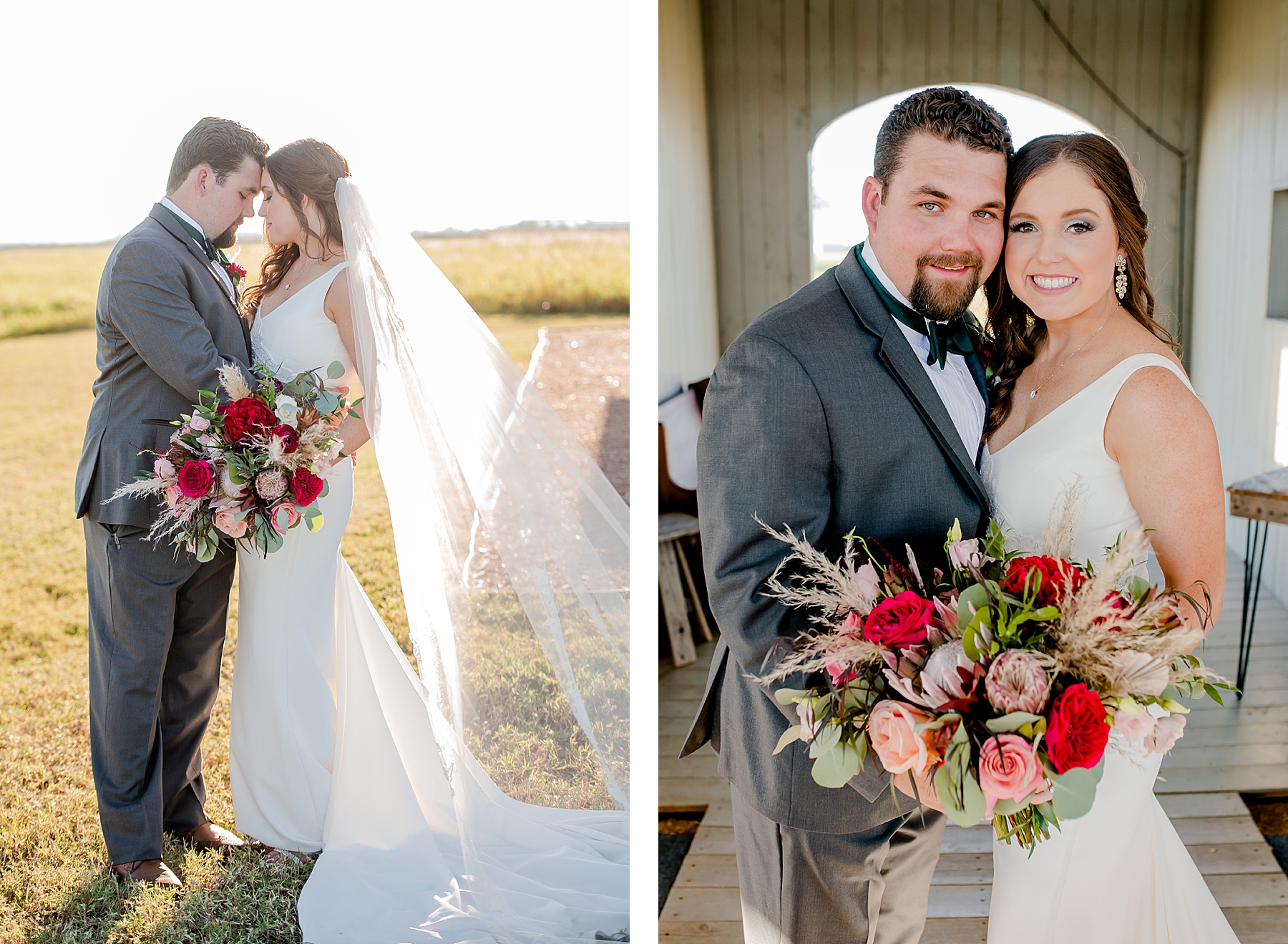 Emerald Green and Jewel-Toned Floral Fall Wedding at The Allen Farmhaus in New Braunfels, Texas | Reiley and Rose | Central Texas Floral Designer | via reileyandrose.com