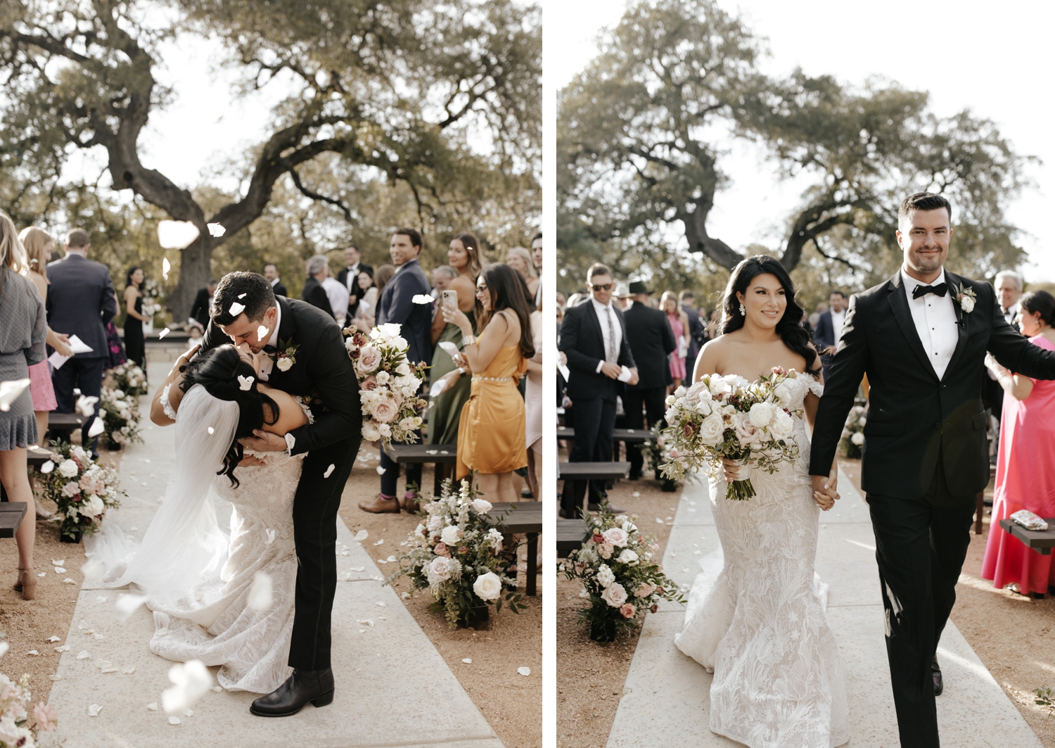 Classic black and white fall wedding day in the Texas Hill Country at Park 31.  | Texas Hill Country Fall Wedding | Central Texas Wedding Floral Designer