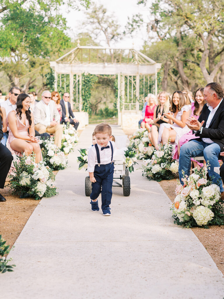 ringbearer in ceremony