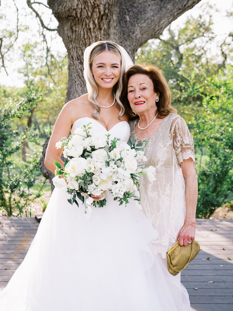 bride and grandmother