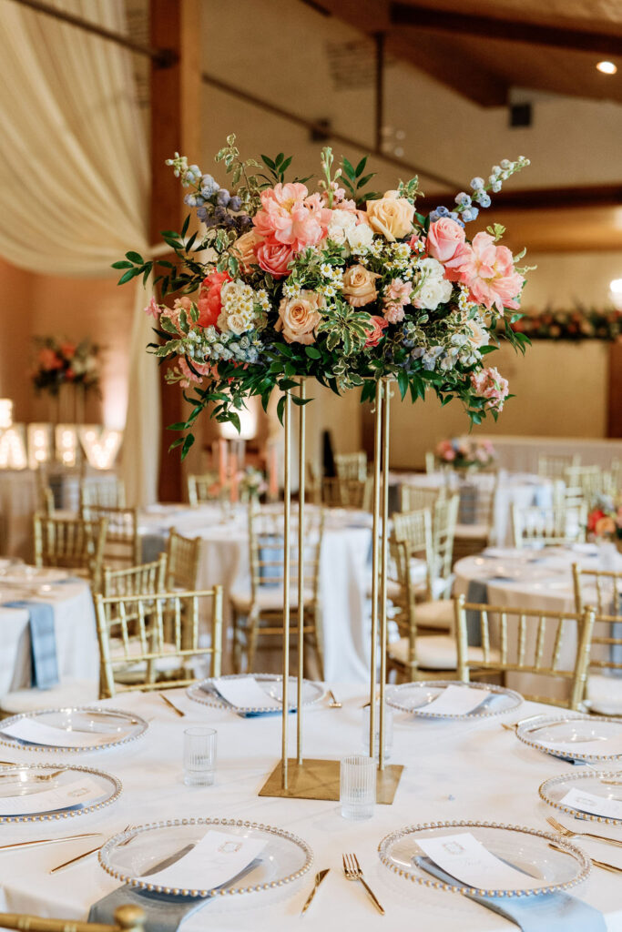 tall floral arrangement