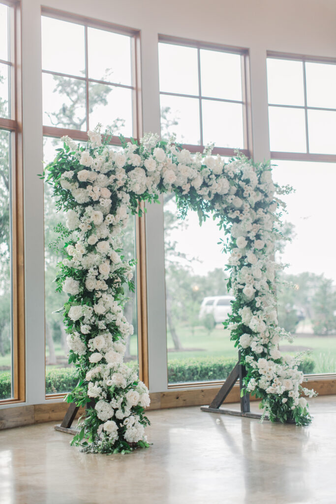 square full floral arch
floral filled wedding