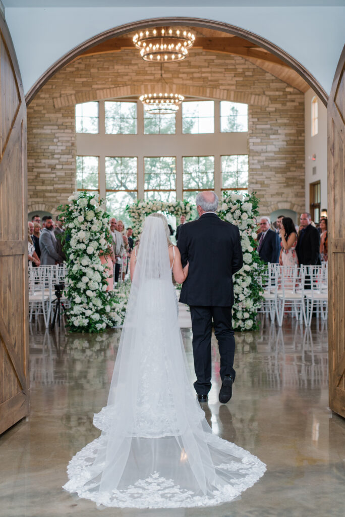 bride entering chapel
