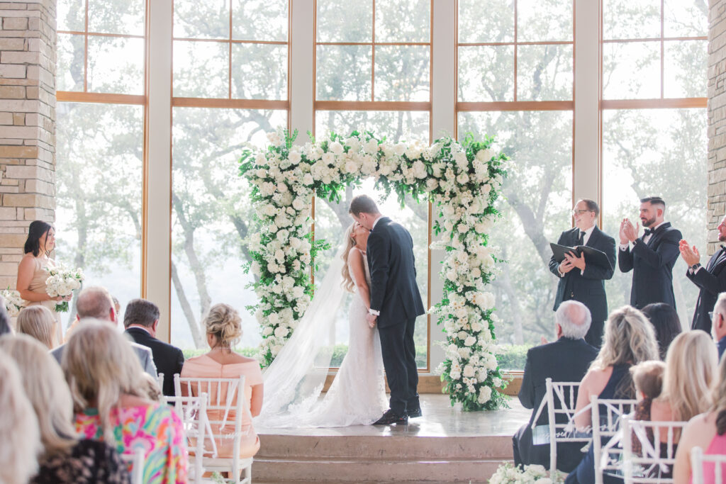 full floral wedding arch
floral filled wedding