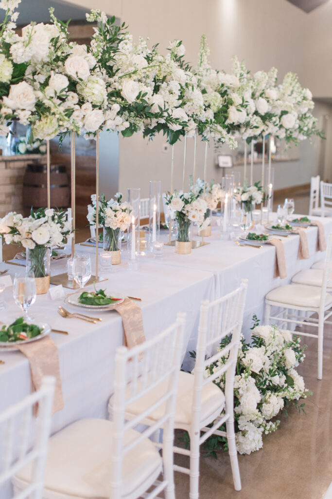 statement headtable flowers
floral filled wedding