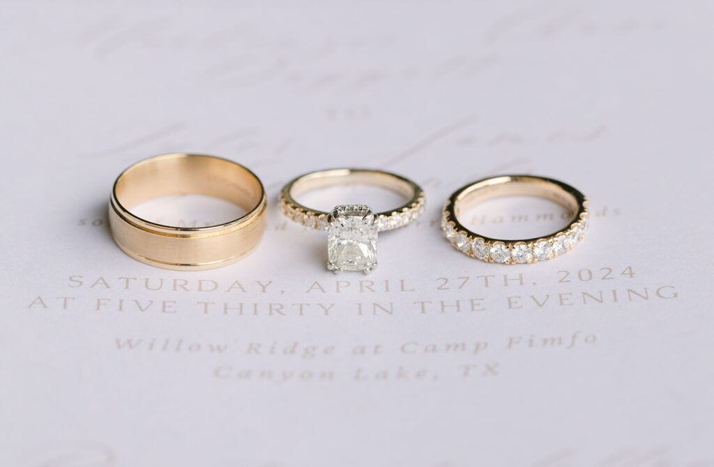 diamond engagement ring Spring Hill Country Wedding Day
