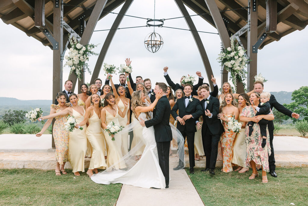 spring wedding bridal party
Hill Country Wedding Day