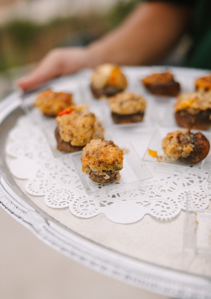 catering bites Spring Hill Country Wedding Day