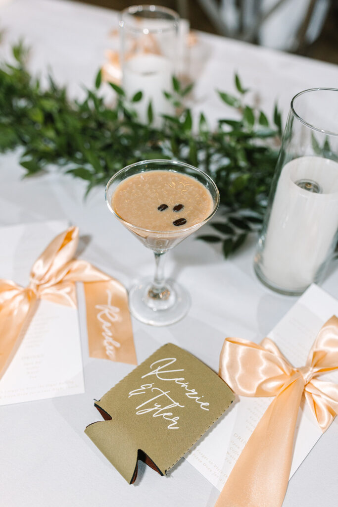 espresso martini Hill Country Wedding Day