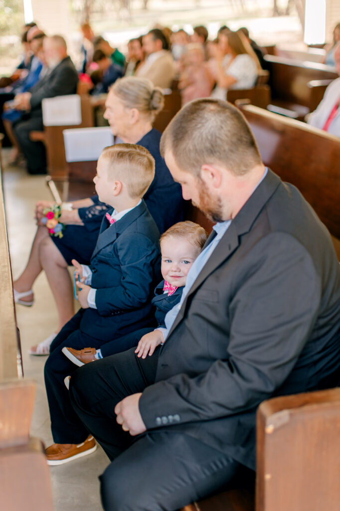 ringbearer during ceremony