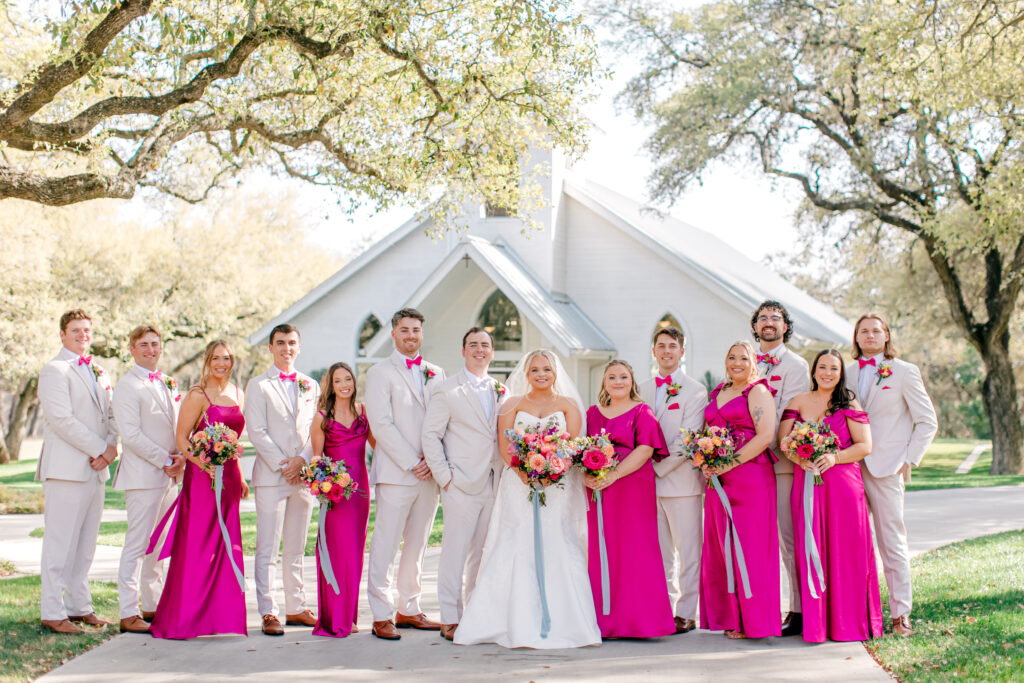 bridal bouquet, wedding flowers, vibrant wedding flowers bridal party spring wedding florals