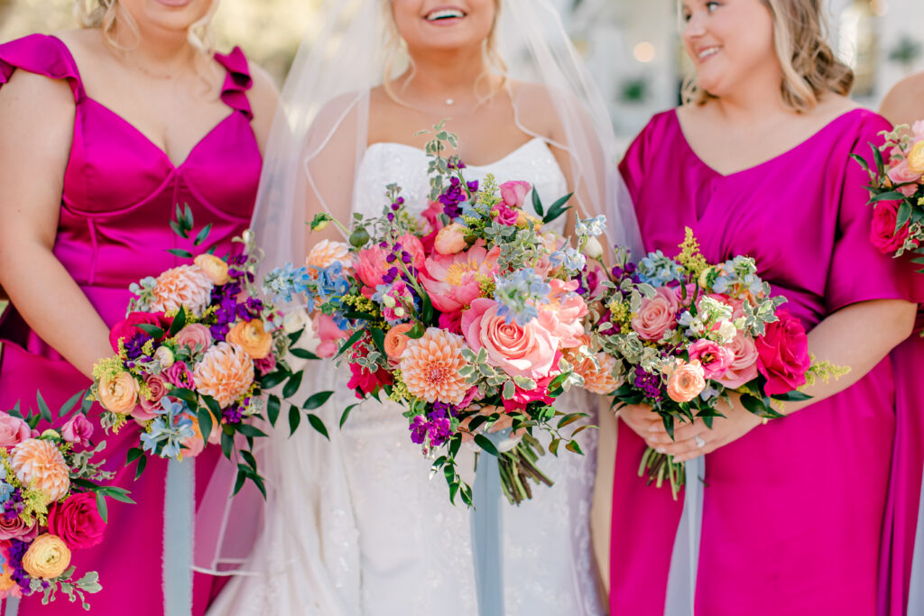 bridal bouquet, wedding flowers, vibrant wedding flowers spring wedding florals