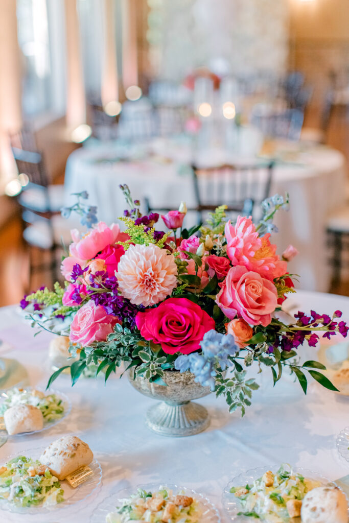 vibrant wedding centerpieces spring wedding florals