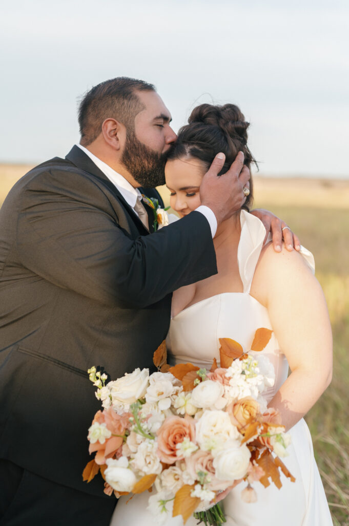 bride and groom, Fall Wedding at The Allen Farmhaus