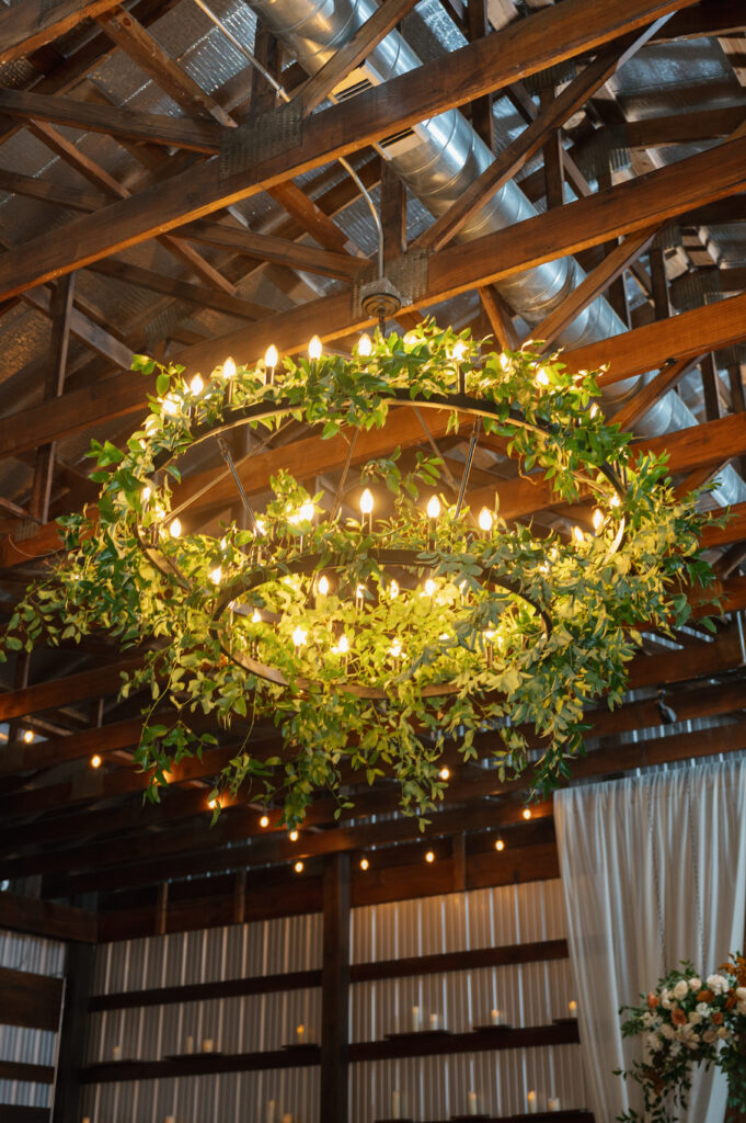 greenery chandelier