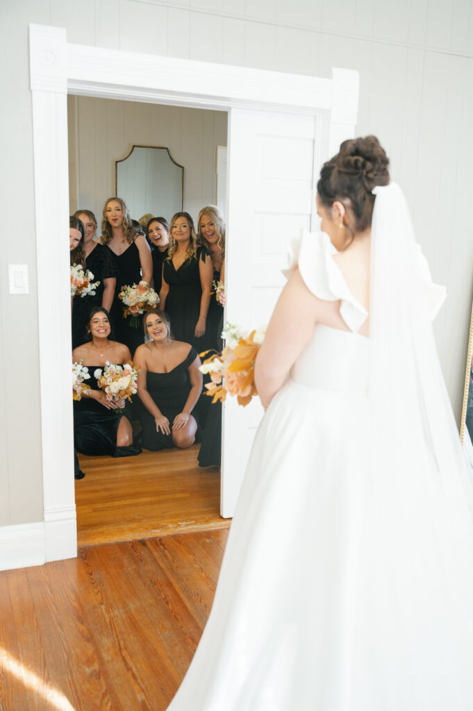 Fall Wedding at The Allen Farmhaus, bridesmaids