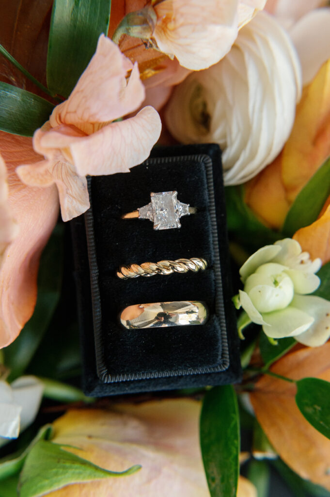 Fall Wedding at The Allen Farmhaus, engagement rings