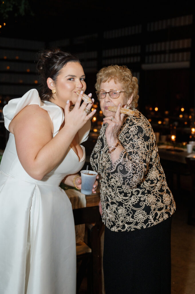 bride and grandmother