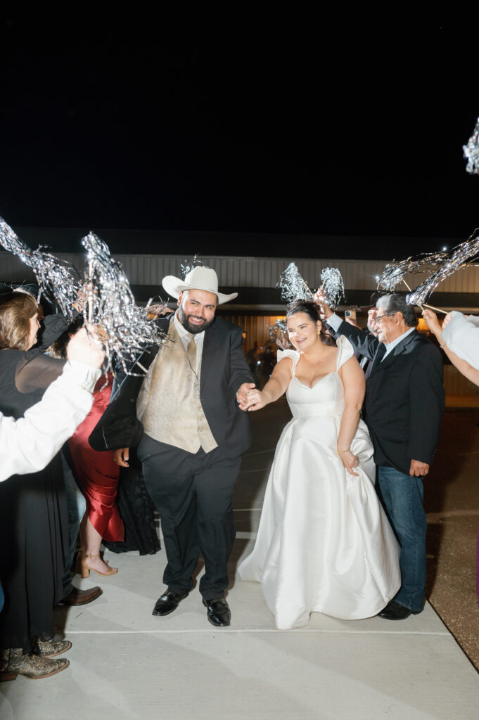 Fall Wedding at The Allen Farmhaus, grand exit