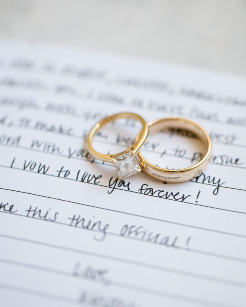 wedding vows and wedding rings 