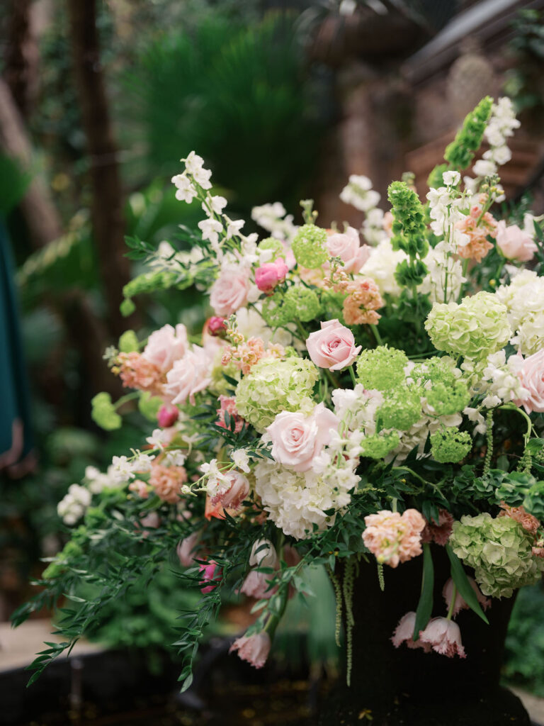 Florals were perfect for this fountain