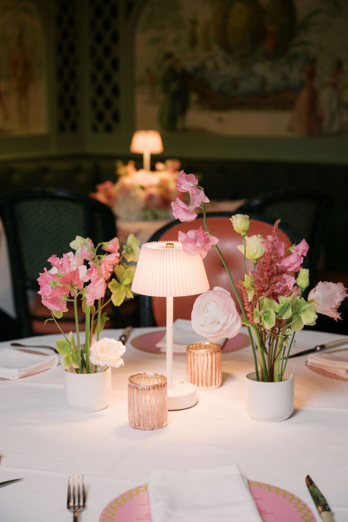 Guest table centerpiece at Brennan's in NOLA