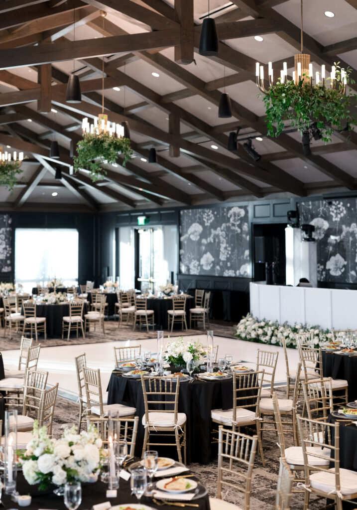 Wedding reception florals