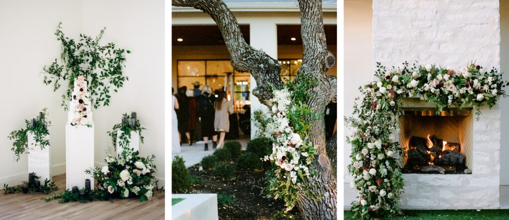 Floral tree installation