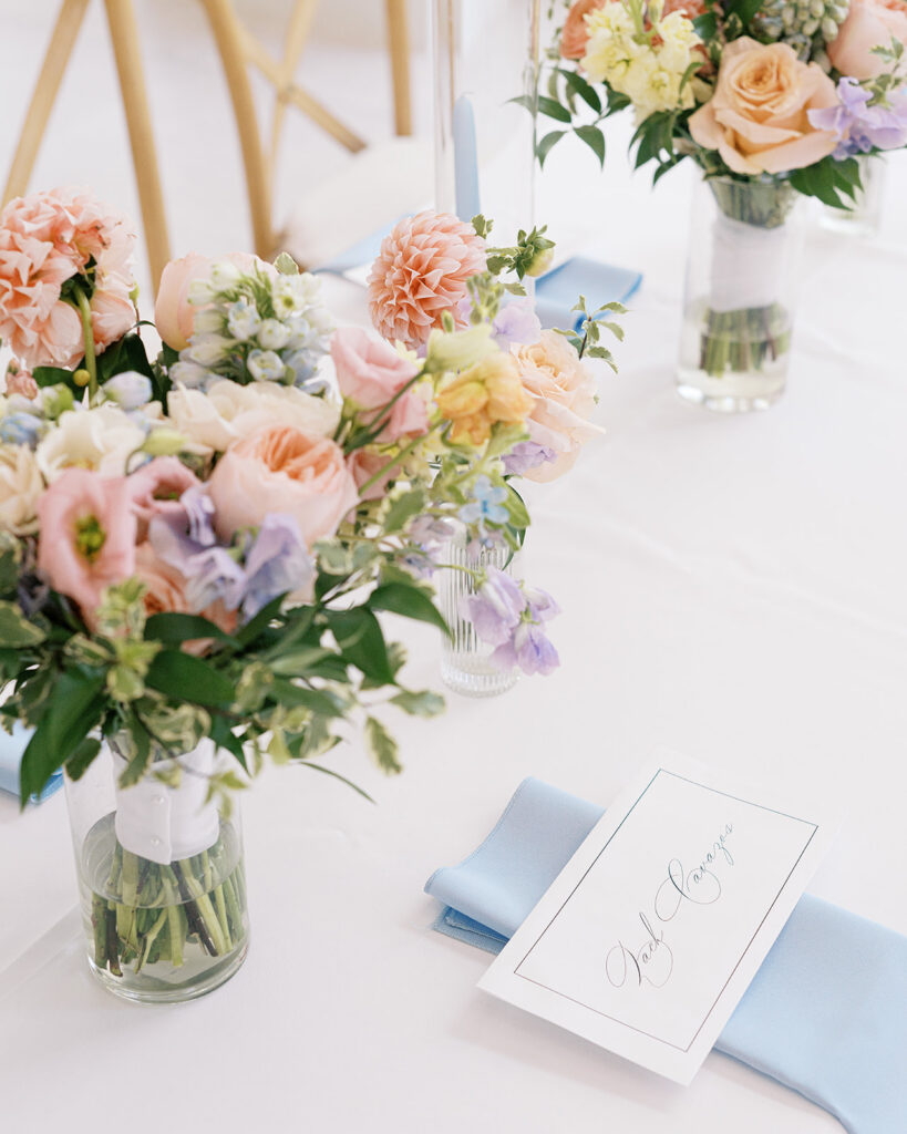 Repurposed bridesmaid bouquets