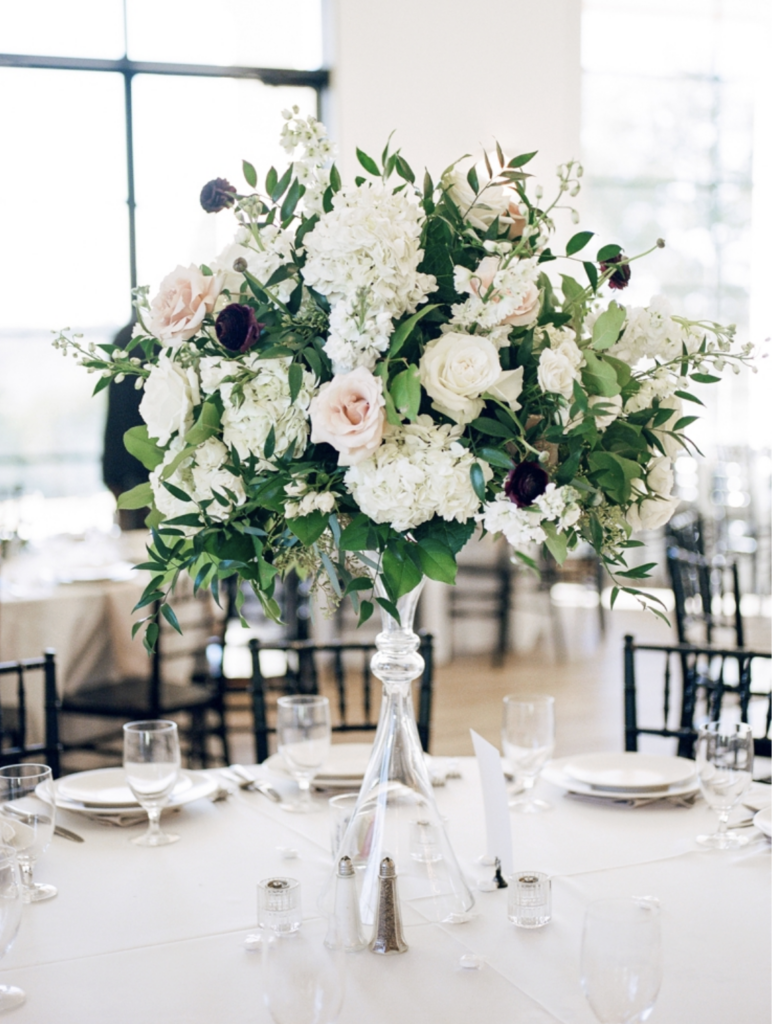 Tall wedding centerpiece