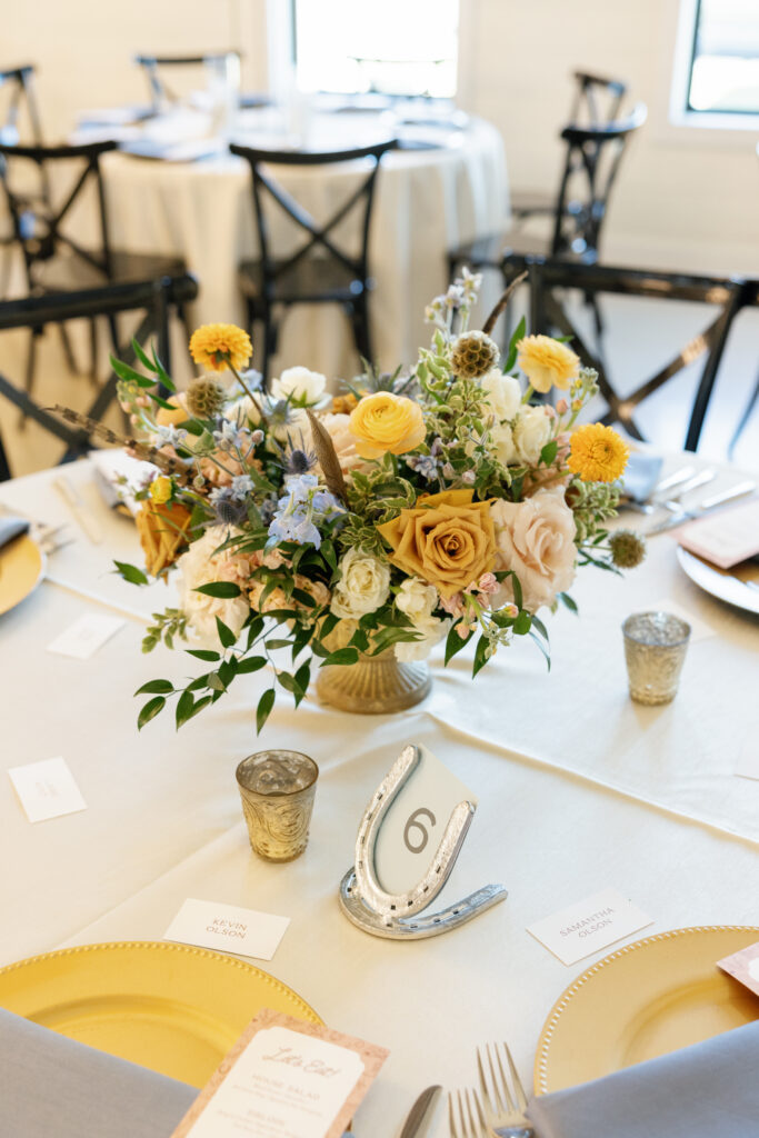 Western flair floral centerpiece
