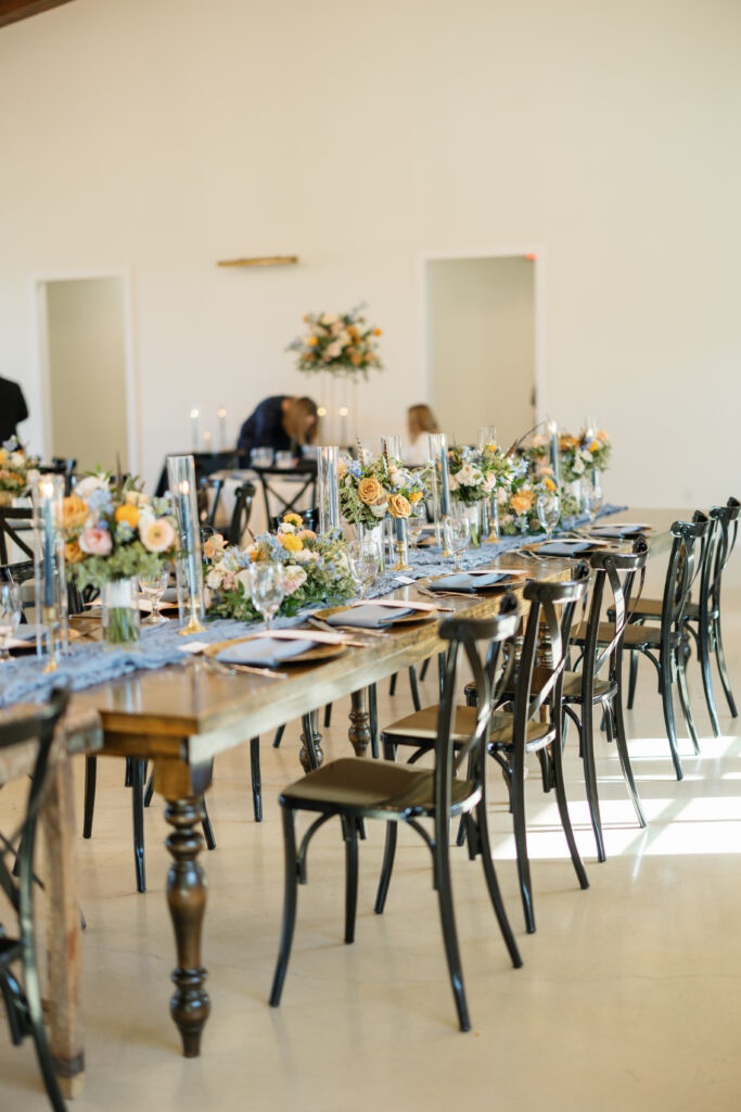 Fall wedding reception