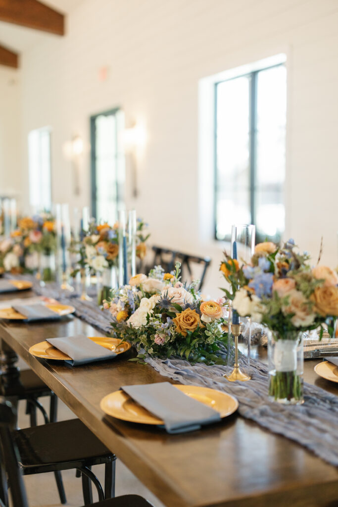 Fall wedding tablescape